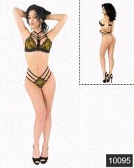 Arias Closet Seksi Sarı Lamine Jartiyer Takım