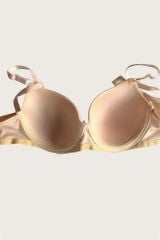 Arias Closet Ten-Beyaz 2'li Mikro Kumaş Push Up Dolgulu Balenli Günlük Destekli Sütyen