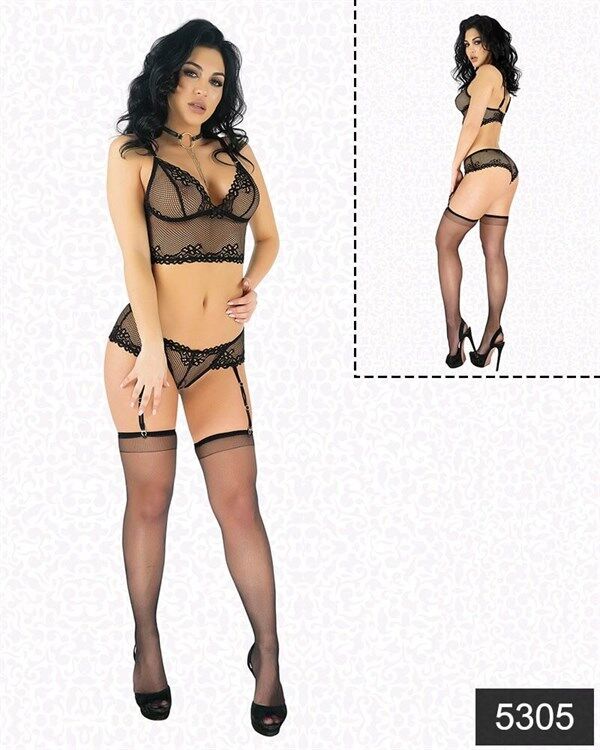 Arias Closet File Dantelli Jartiyer Takımı