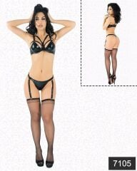 Arias Closet Lateks Bralet Jartiyer Takımı