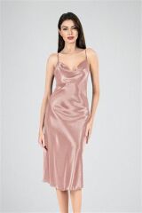 Arias Closet Uzun Gecelik Degaje Vizon