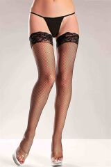 Arias Closet Siyah Silikonlu File Jartiyer Çorabı