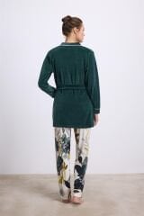 Kadın Saten Sabahlık, Atlet ve Pantolon Takım ( 11554 )