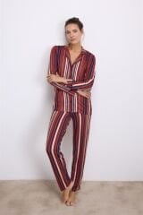 Kadın Uzun Kol Gömlek ve Pantolon Takım ( 11578 )