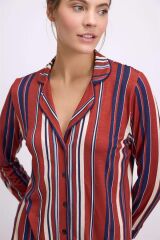 Kadın Uzun Kol Gömlek ve Pantolon Takım ( 11578 )