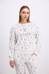 Kadın Uzun Kol Sweatshirt ve Pantolon Takım ( 11592 )
