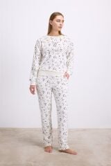 Kadın Uzun Kol Sweatshirt ve Pantolon Takım ( 11592 )