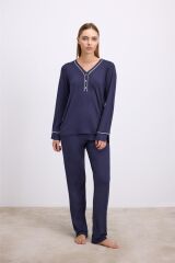 Kadın Uzun Kol T-Shirt ve Pantolon Takım ( 11613 )