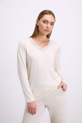 Kadın Uzun Kol T-Shirt ve Pantolon Takım ( 11616 )