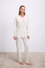 Kadın Uzun Kol T-Shirt ve Pantolon Takım ( 11618 )