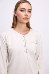 Kadın Uzun Kol T-Shirt ve Pantolon Takım ( 11618 )