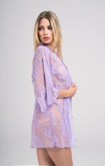 Moonlight 9356 Dantel Sabahlık Fantezi String Takım