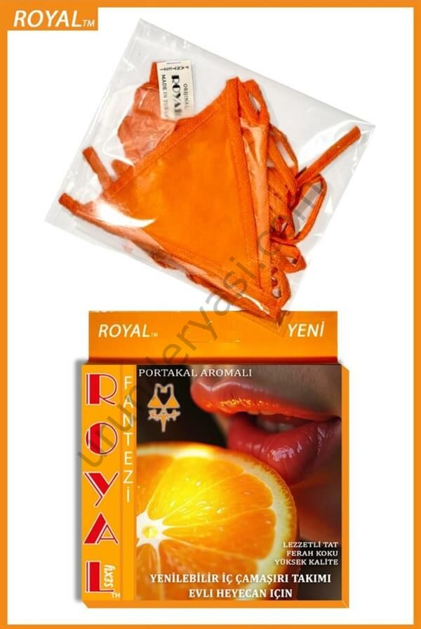 Arias Closet Fantezi Tüketilebilen Yenilebilir Portakal Aromalı İç Çamaşırı Takımı