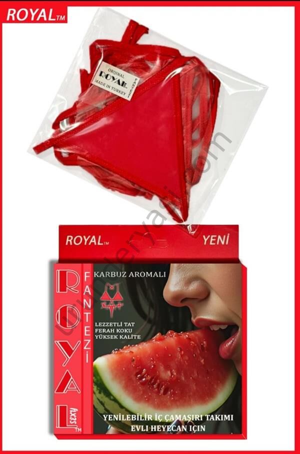 Arias Closet Fantezi Tüketilebilen Yenilebilir Karpuz Aromalı İç Çamaşırı Takımı