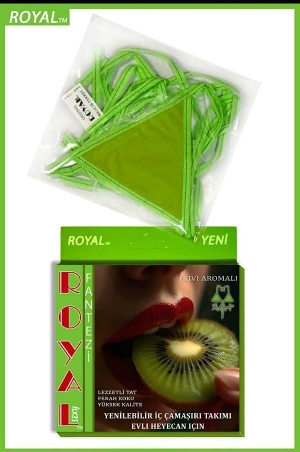 Arias Closet Fantezi Tüketilebilen Yenilebilir Kivi Aromalı İç Çamaşırı Takımı