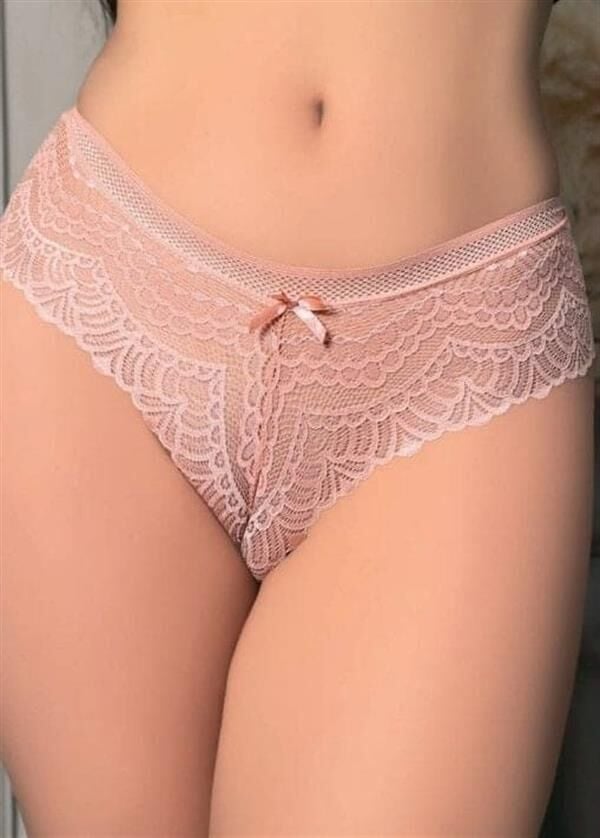 Arias Closet Pudra Dantelli Desenli Fantezi Külot