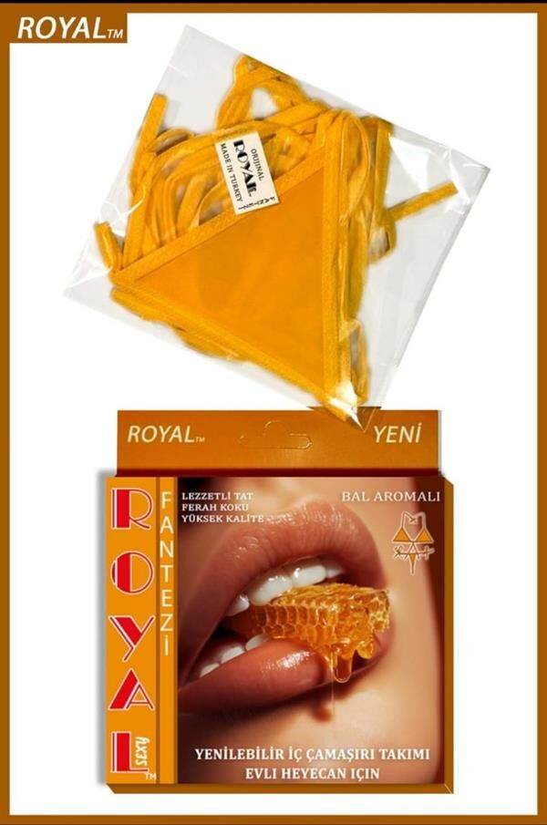 Arias Closet Fantezi Tüketilebilen Yenilebilir Bal Aromalı İç Çamaşırı Takımı