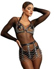 Arias Closet Zincir Detaylı Fantezi Harness Aksesuar